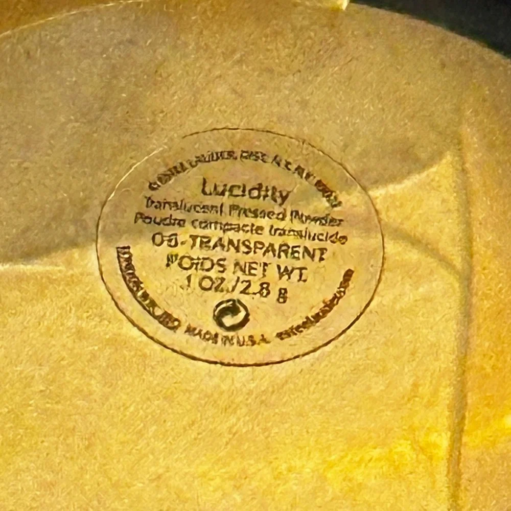 Estee Lauder Gold Plaid Tartan Compact- Lucidity